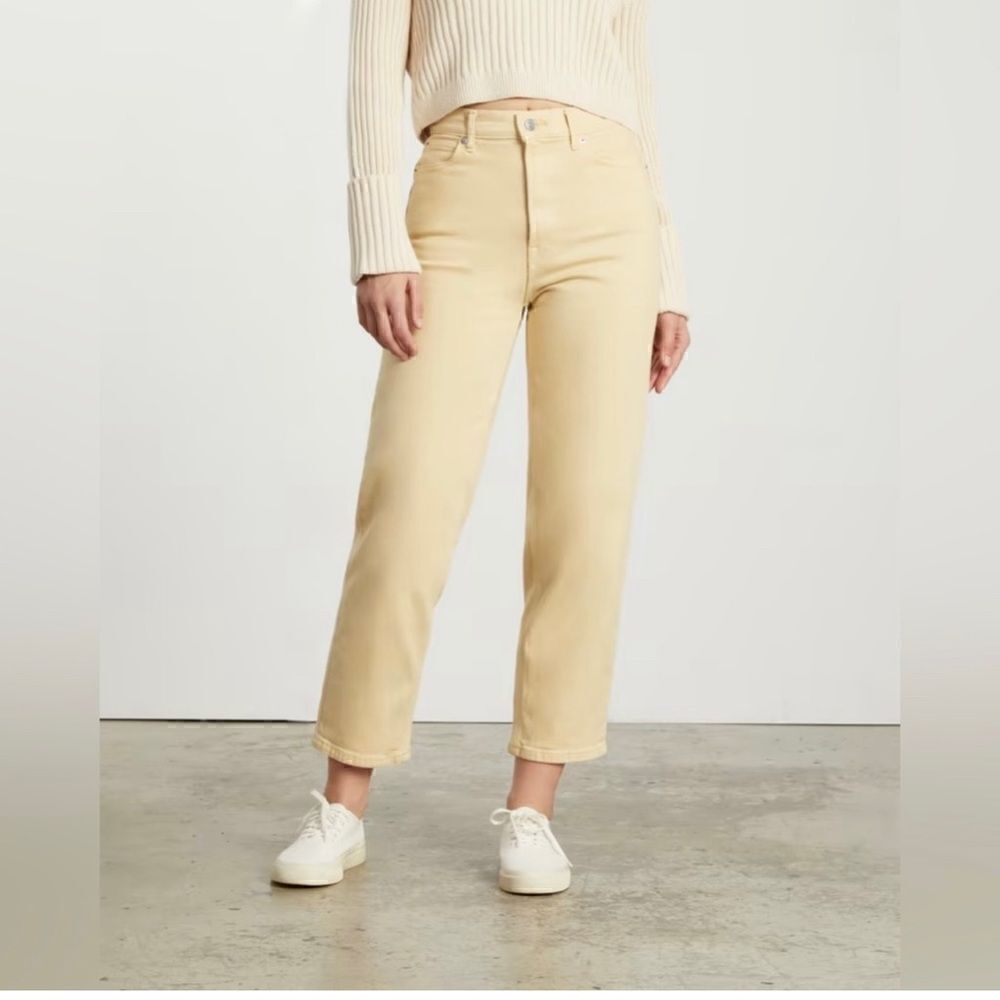Everlane The Way High Jean‎ - light yellow-organic cotton 26 tall
